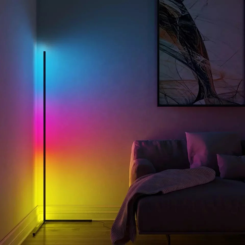 ColorWave: Smart RGB Dream Lamp with Music Sync - Modern 16 Million Color Changing Standing Mood Light with APP & Remote Control