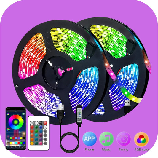 Flexible RGB 5050 LED Strip Lights - 5V for Party Home Decor